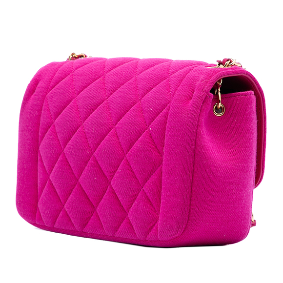 Pre-Loved Chanel Mini Quilted Jersey Chic With Me Flap - Picture 2 of 7